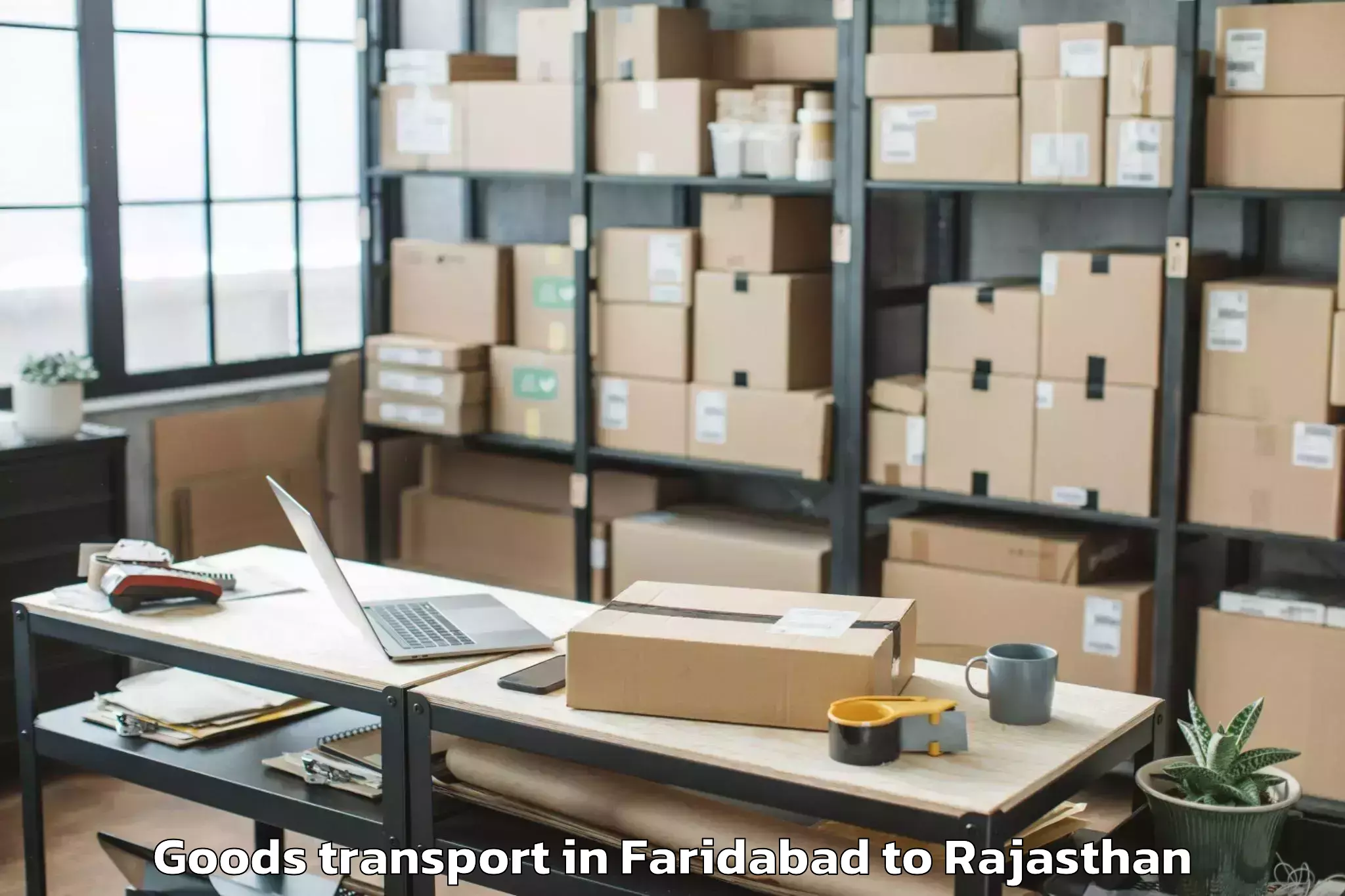 Top Faridabad to Sojat Goods Transport Available